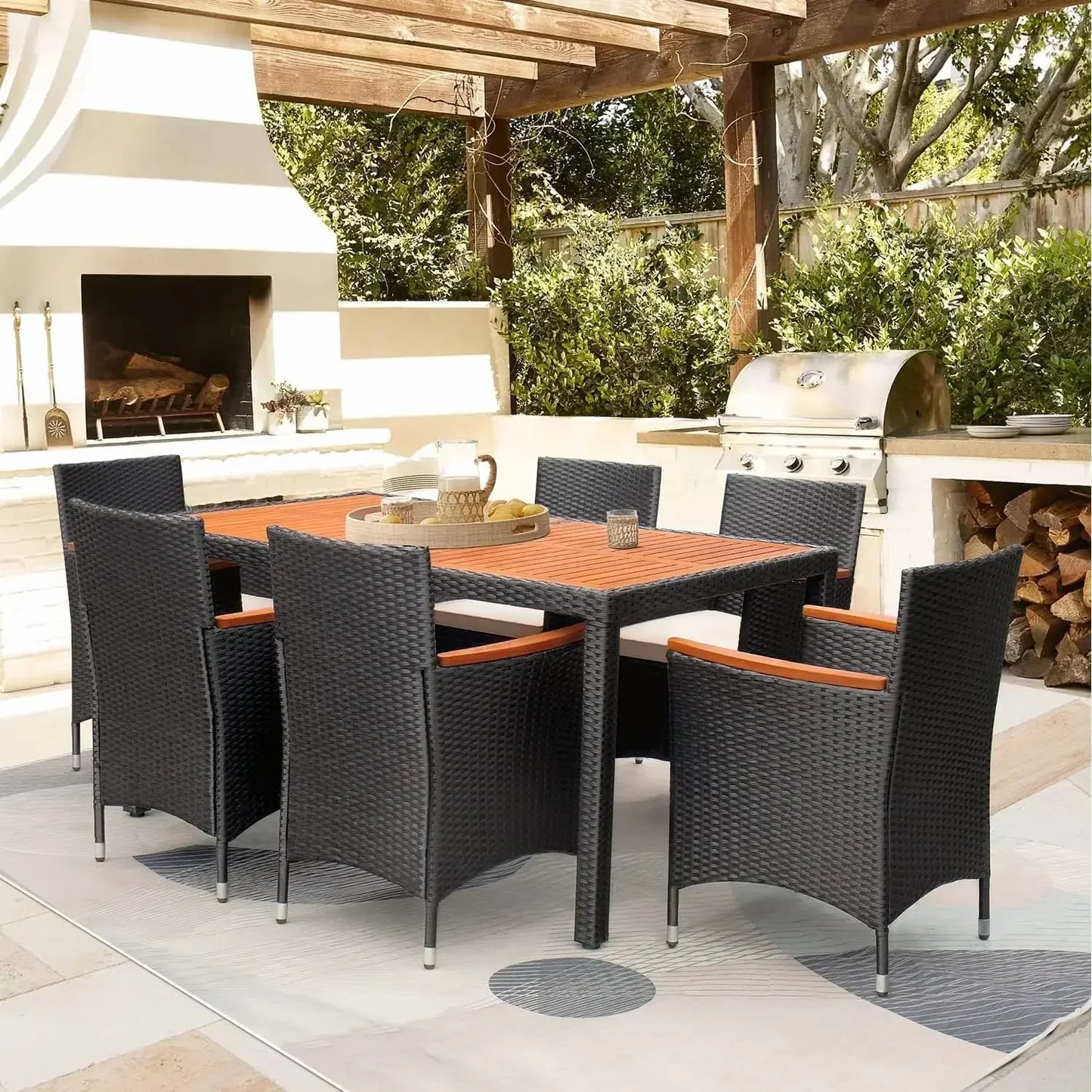 Patio Dining Set for Deck, Backyard, Garden