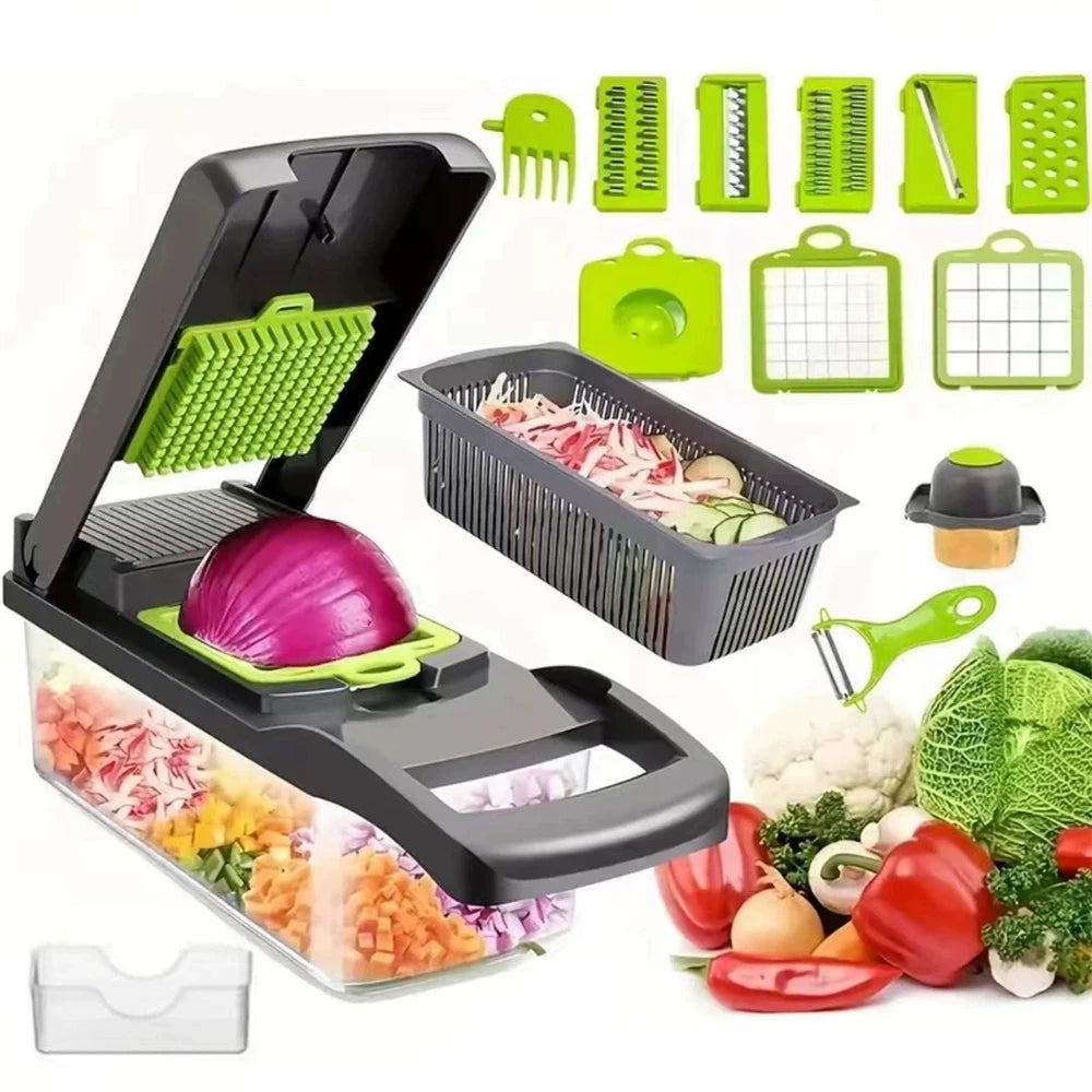 Multi-Functional Easy Safe Upgraded Vegetable Chopper