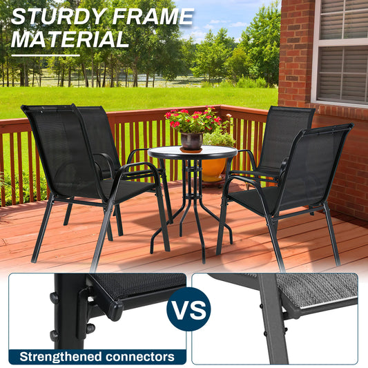 Outdoor High Back Balcony Garden Chairs