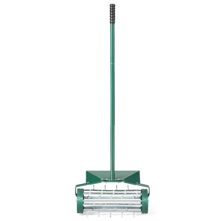 Manual Lawn Aerator with Splash-Proof Fender