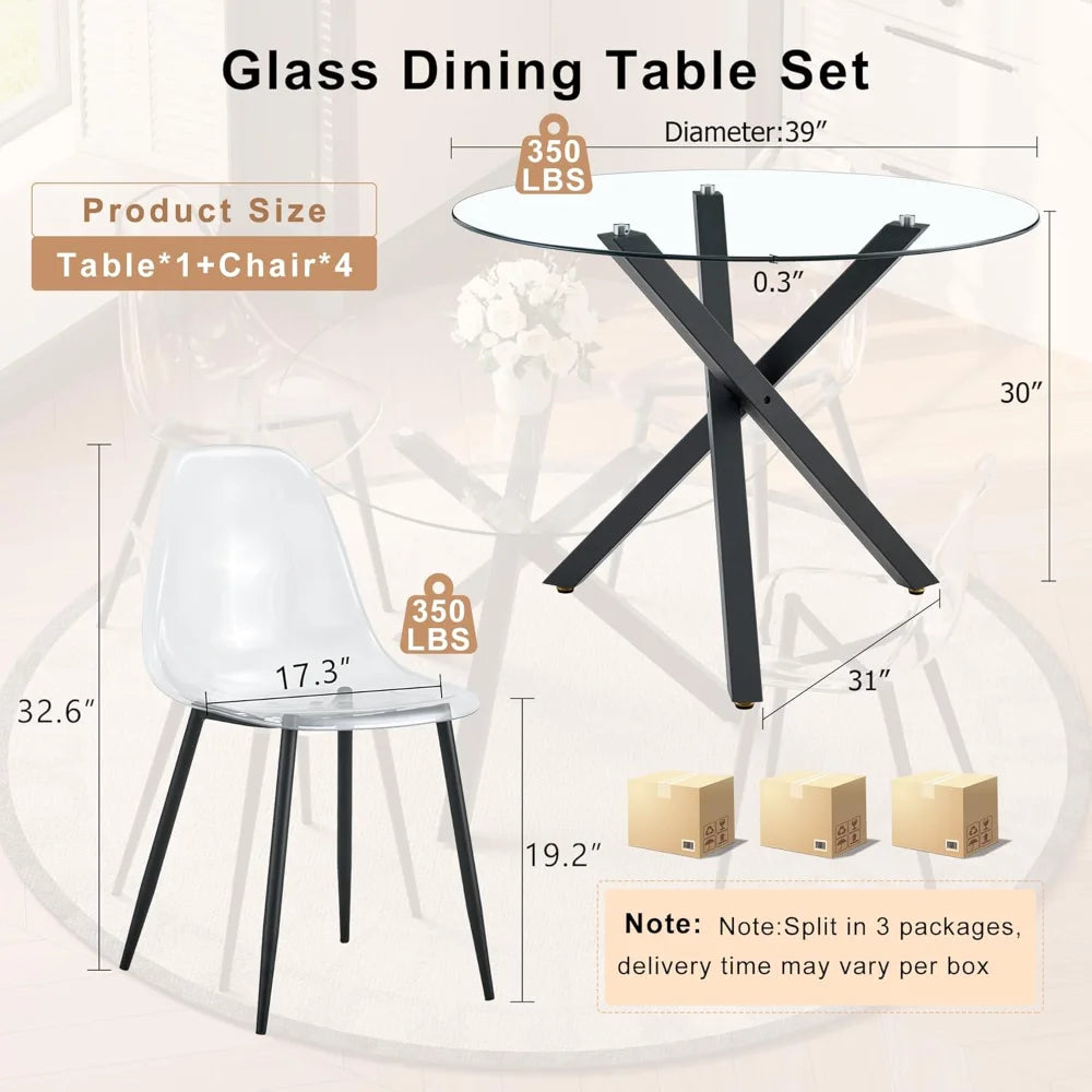 Round Dining Table Set