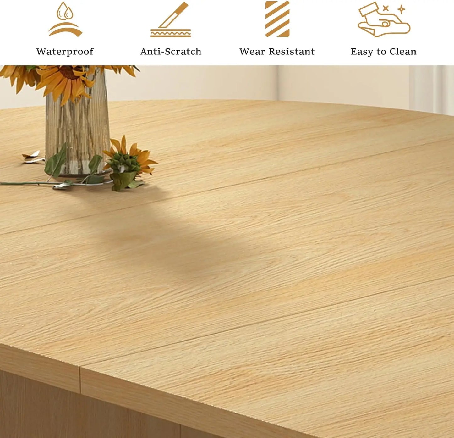 Extendable Dining Room Table with Fluted Base Oval Dinner