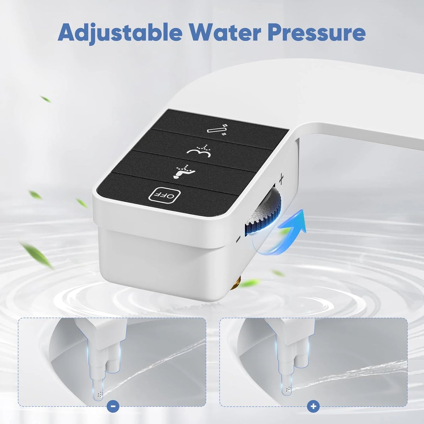 Side Arm Control Ultra Thin Design Toilet Seat Dual Nozzle