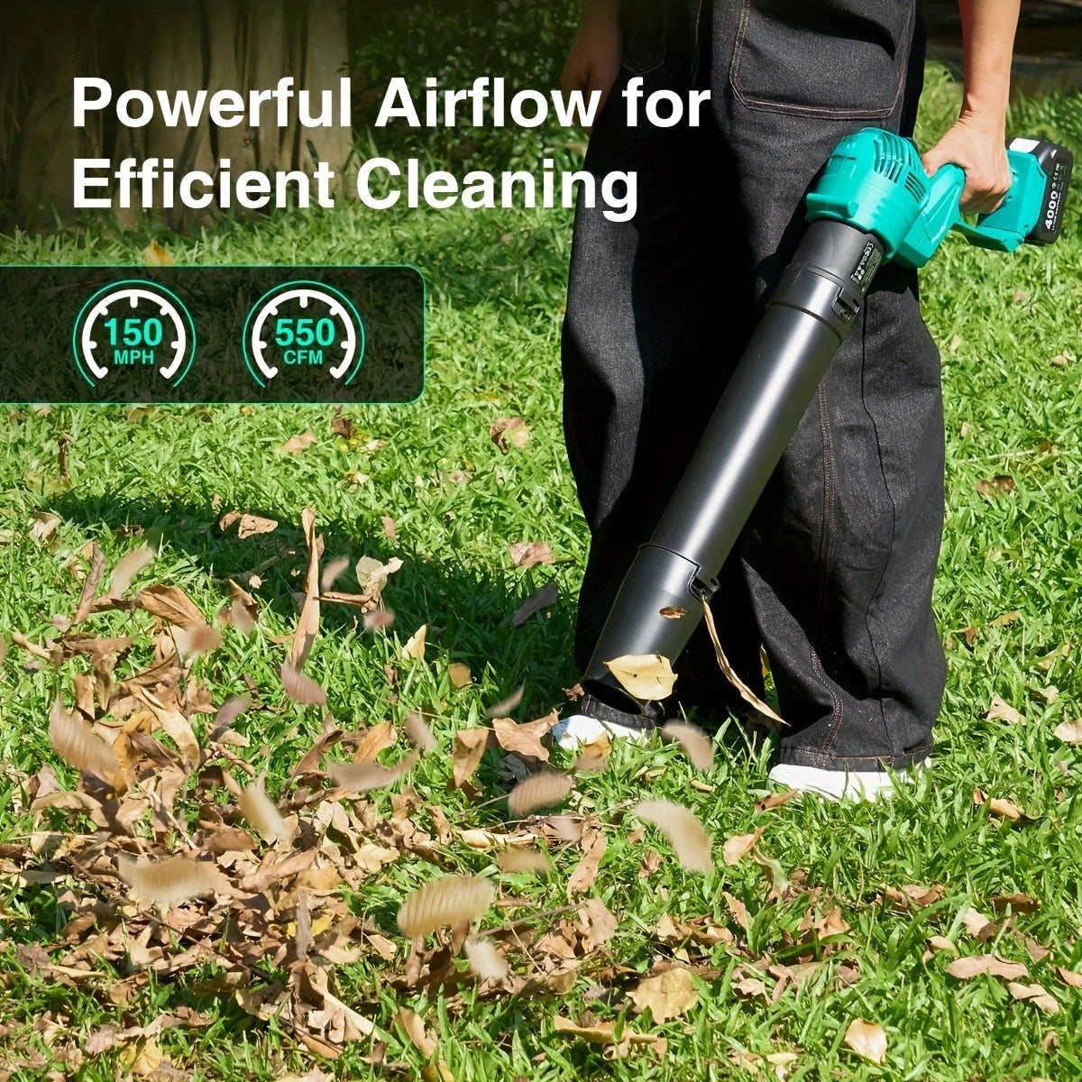 Electric Leaf Blower with Battery Powered