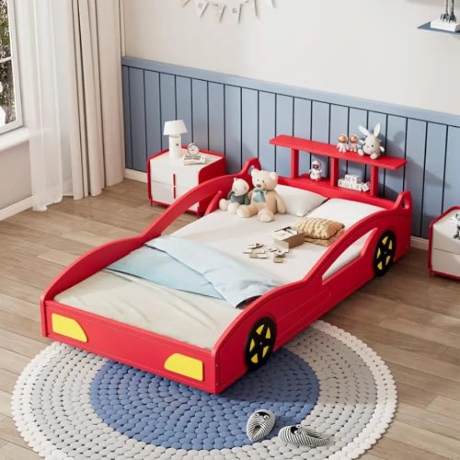 Car-Shaped Platform Twin Bed Frame
