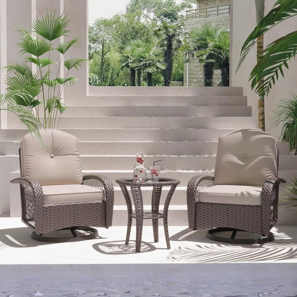 Patio Furniture Rocking Chair Set