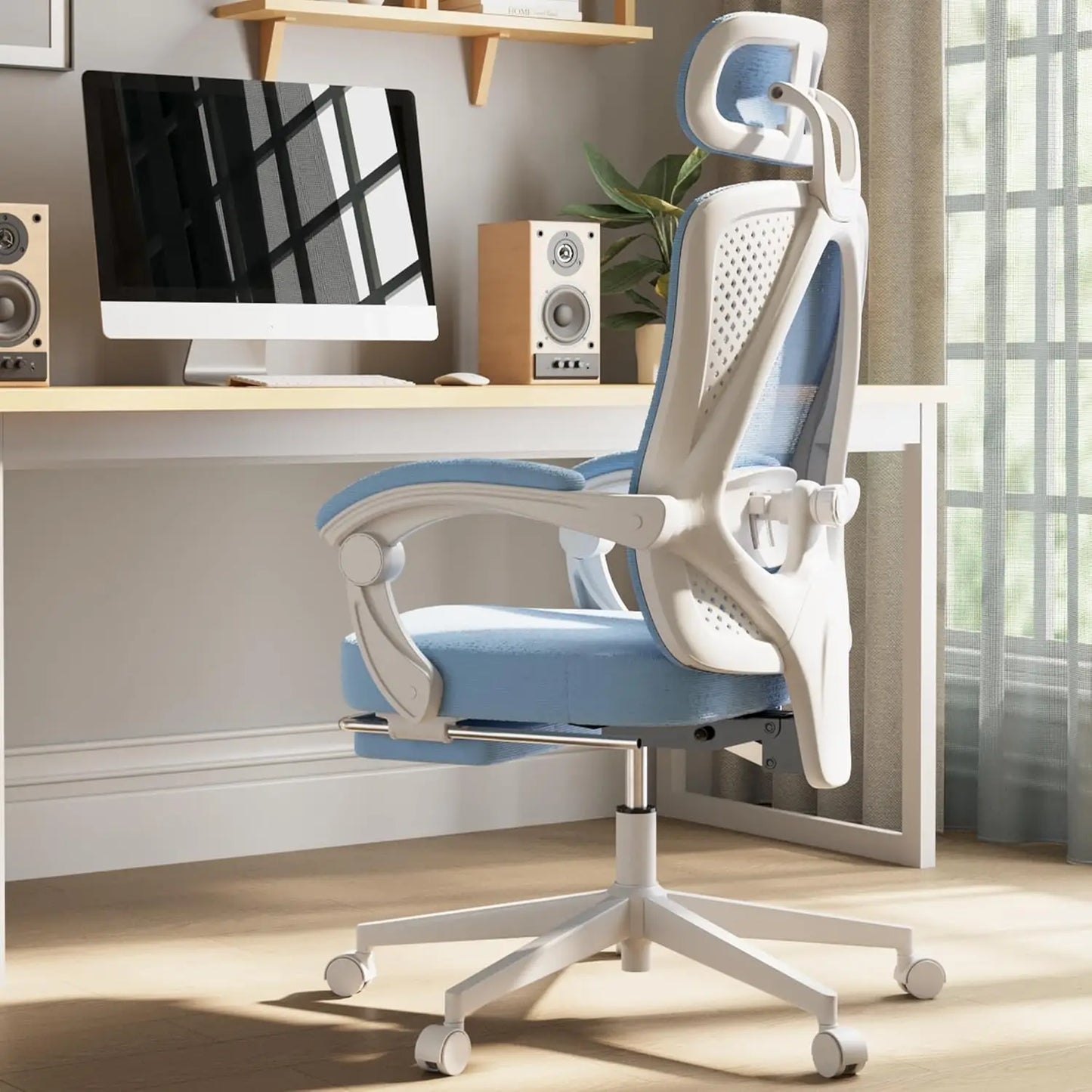 Ergonomic Office Chair with Lumbar Support and Headrest