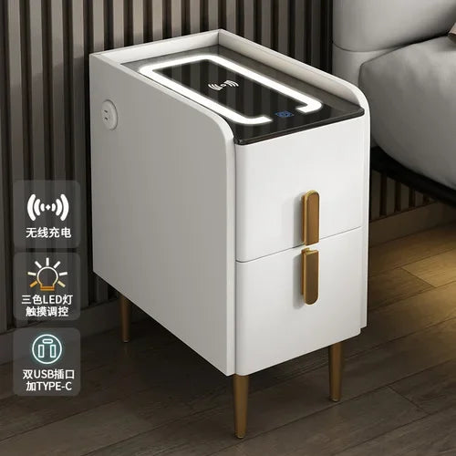 Modern Bedside Table Smart Dresser Created Luxury Vanity Desk