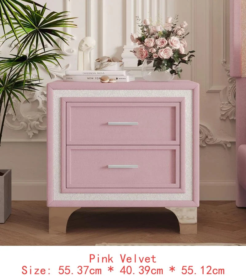 Modern Upholstered Bedroom Set with LED Lighting