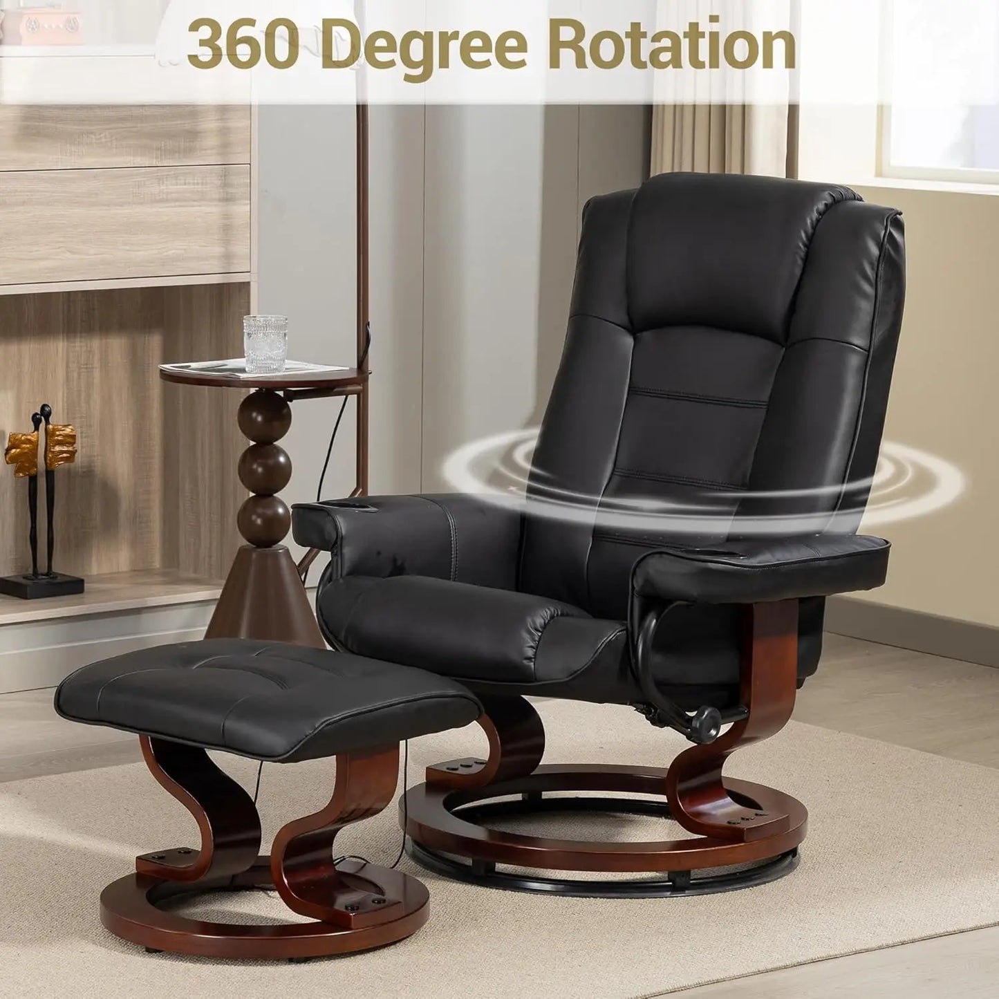 Recliner Chair with Ottoman