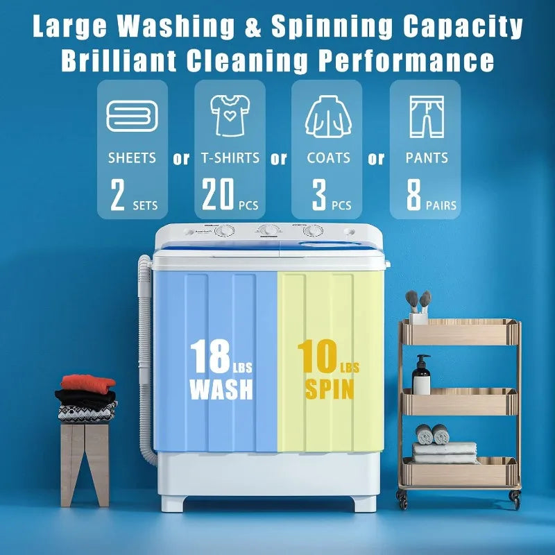 Twin Tub Washer Mini Compact
