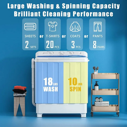 Twin Tub Washer Mini Compact