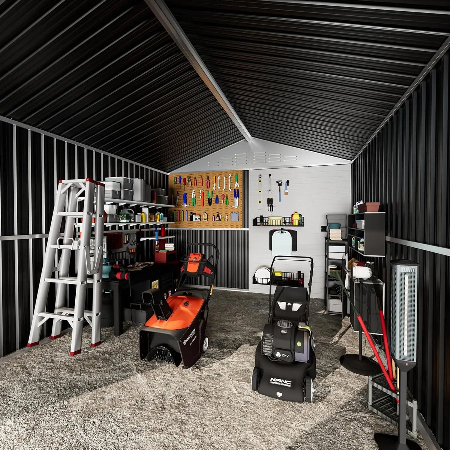 Garden Shed with Sliding Door