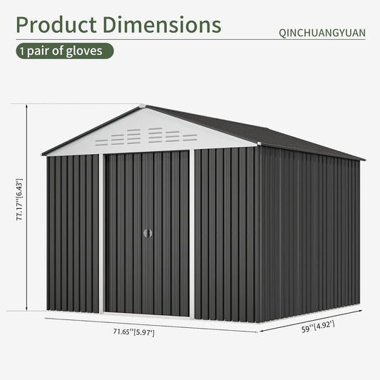 Garden Shed with Sliding Door