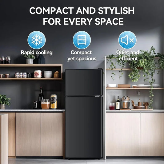 Fridge with Freezer with 6 Level Thermostat