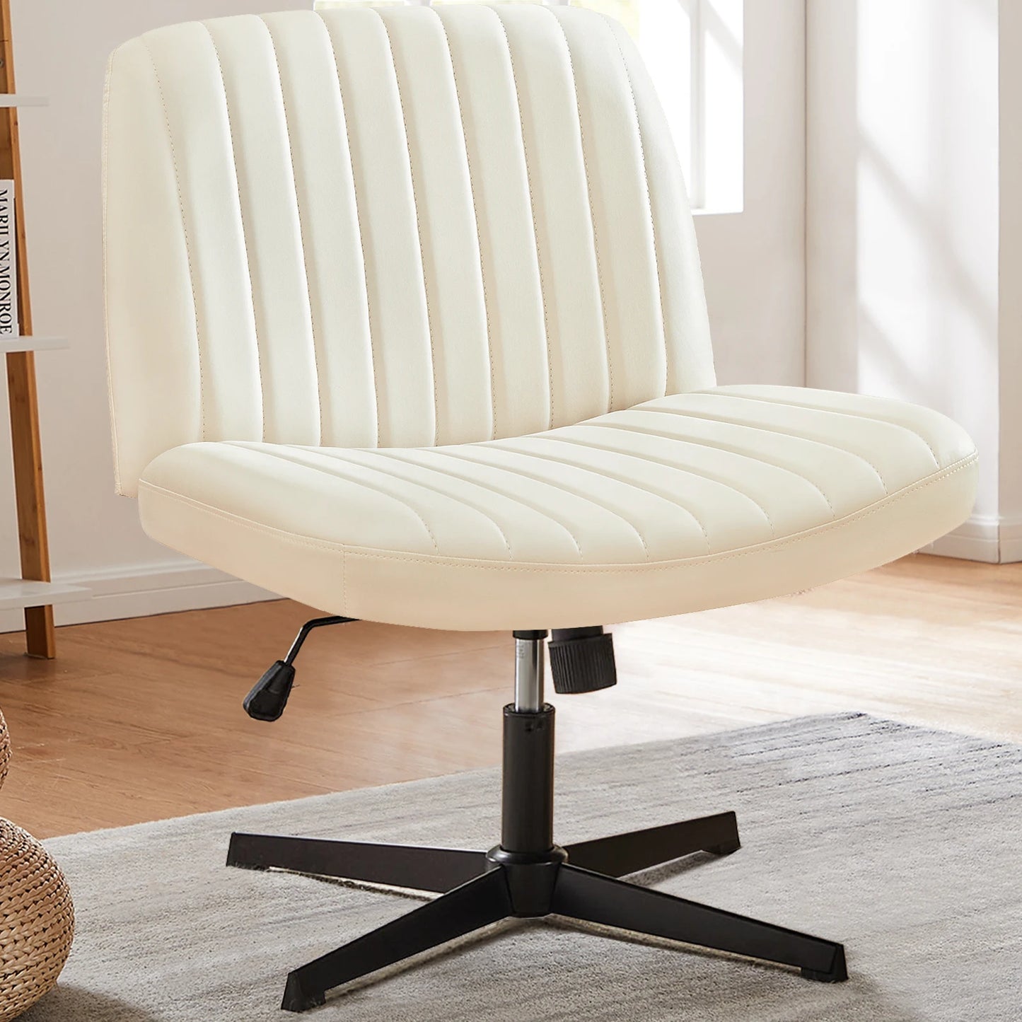 Cross Legged Rocking Chair Armless Wide