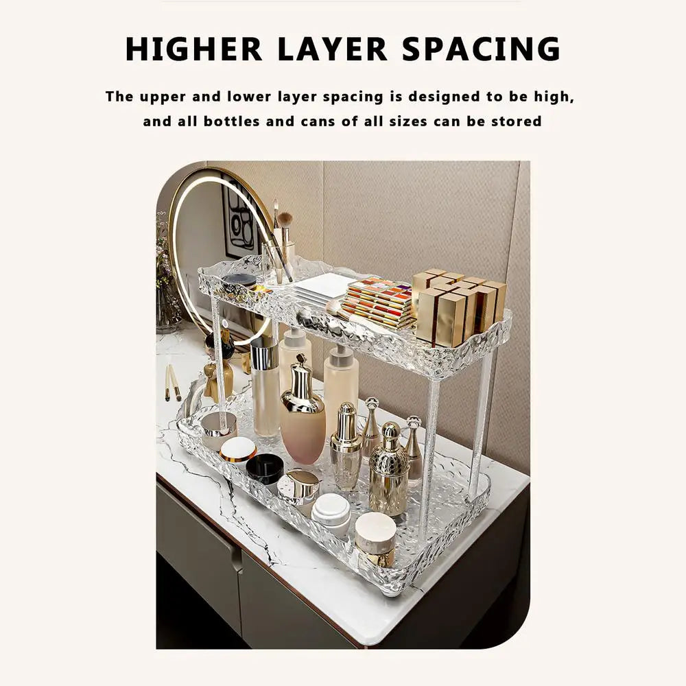 Bathroom Acrylic Vanity Storage Rack