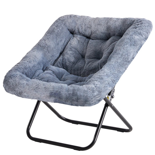 Large Size Cozy Soft Faux Fur Saucer Chairs