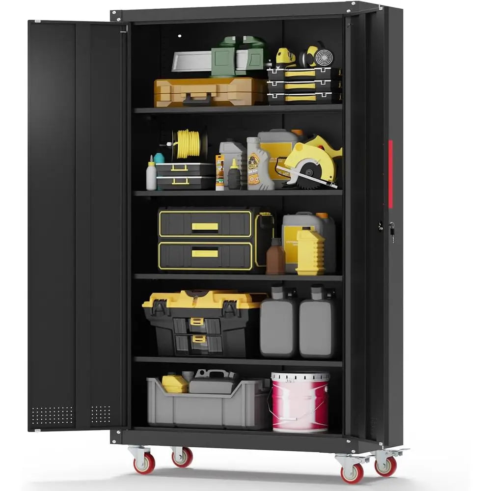 Heavy-Duty Steel Garage Storage Cabinet