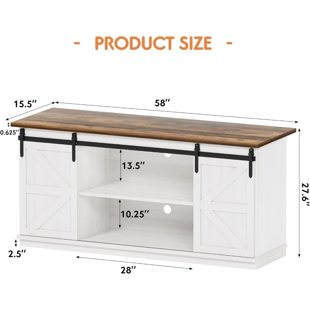 Dining Room Buffet Cabinet with Sliding Barn Doors