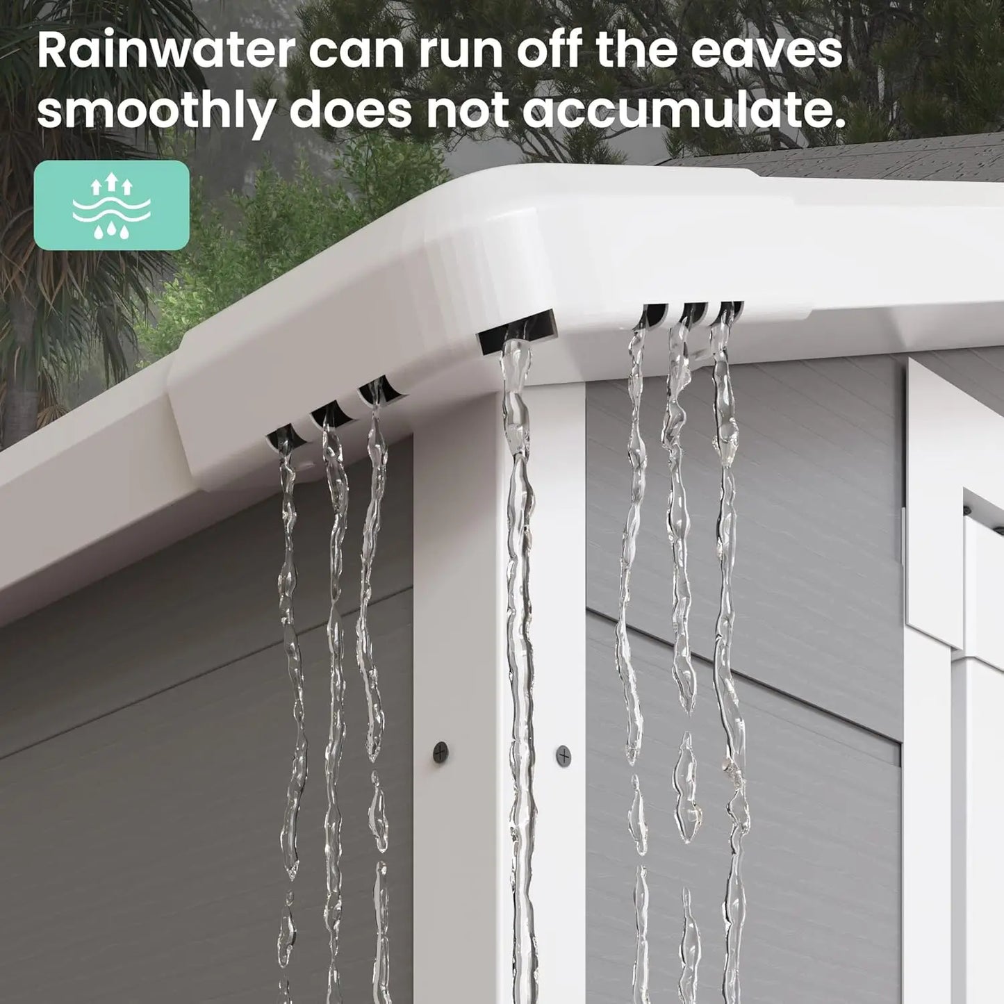 Outdoor Resin Plastic Garden Shed with Lockable Door