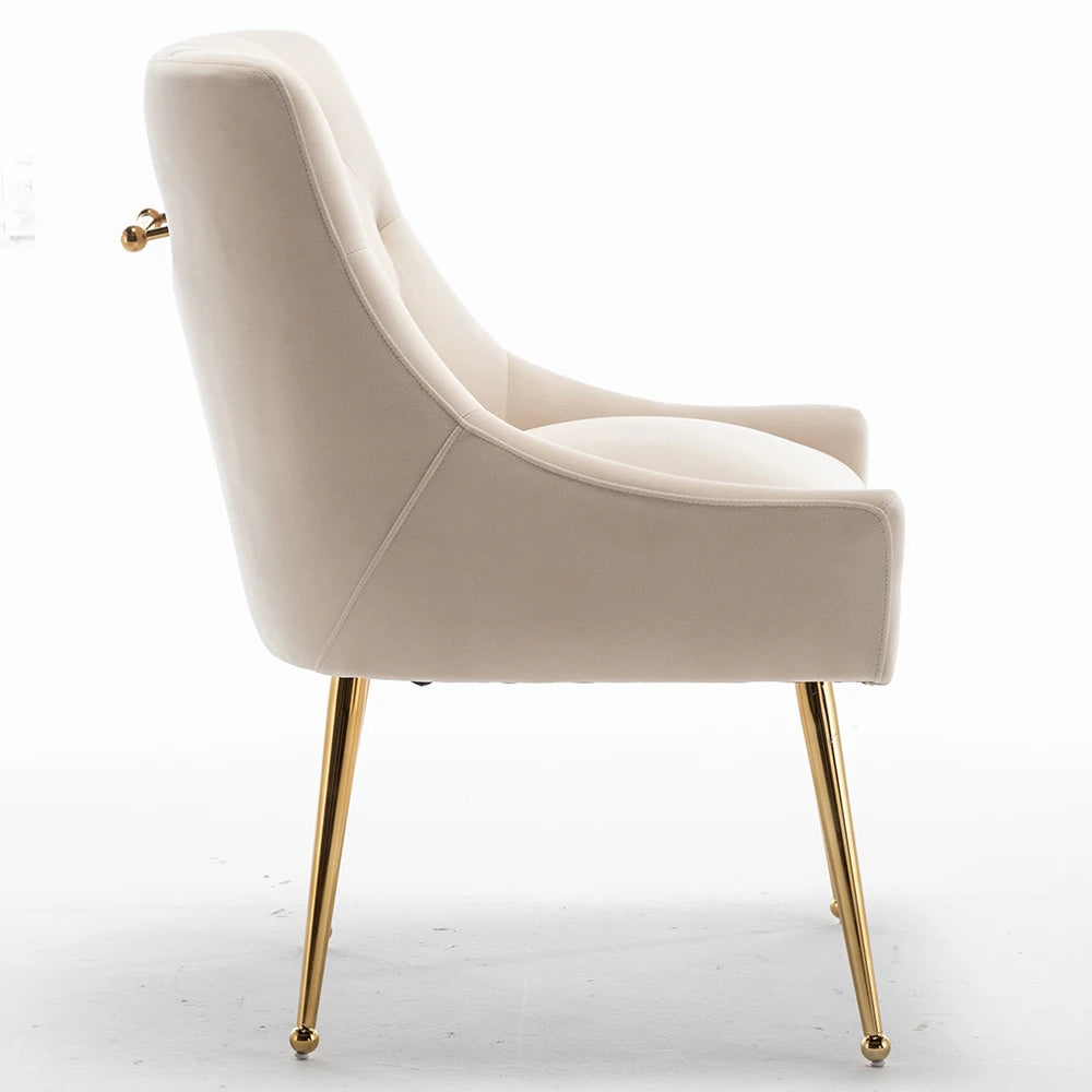 Modern Upholstered Accent Velvet Dining Chairs (Chairs Only)