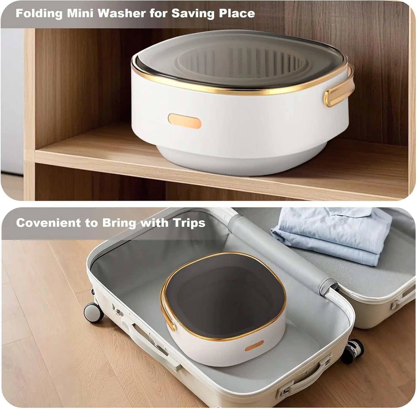 Portable Washing Machine for Underwear & Socks with Washer and Spin Dryer