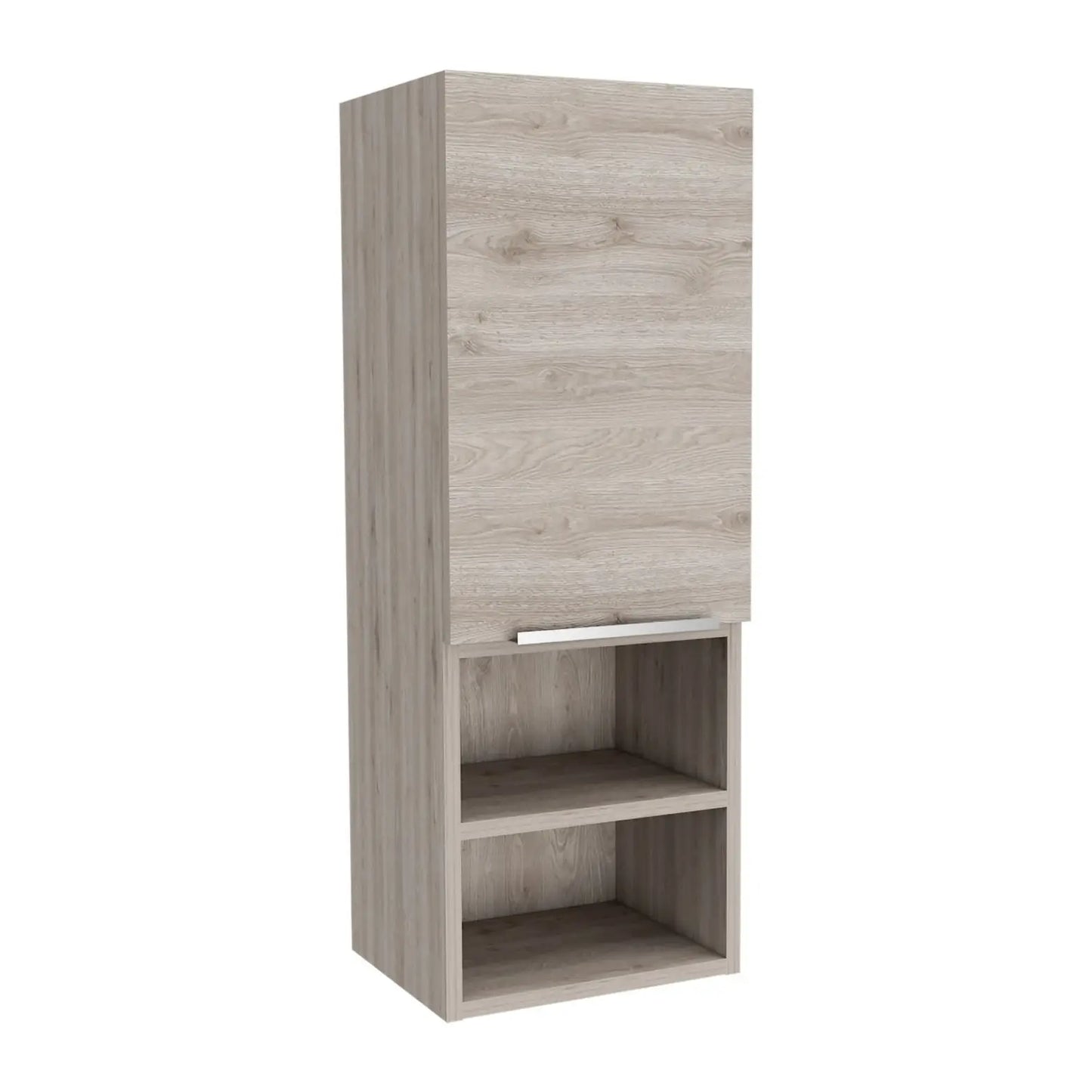 Single Door Medicine Cabinet with Four Shelves Two Interior and Two External