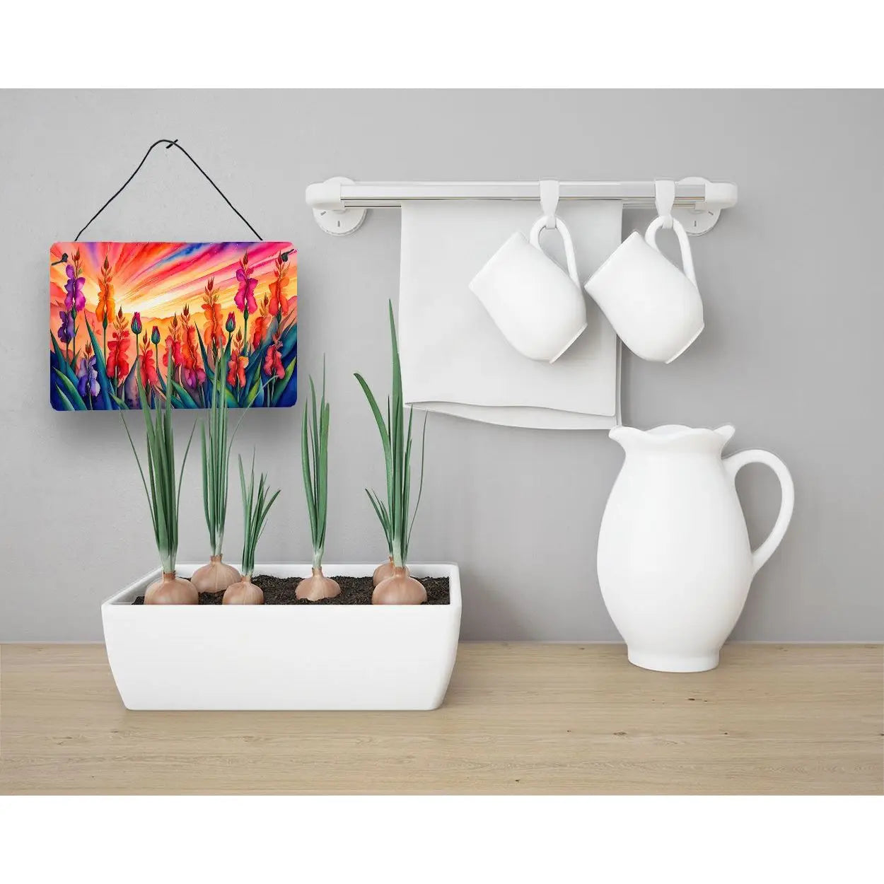 Multicolor NEW Gladiolus Wall Decor