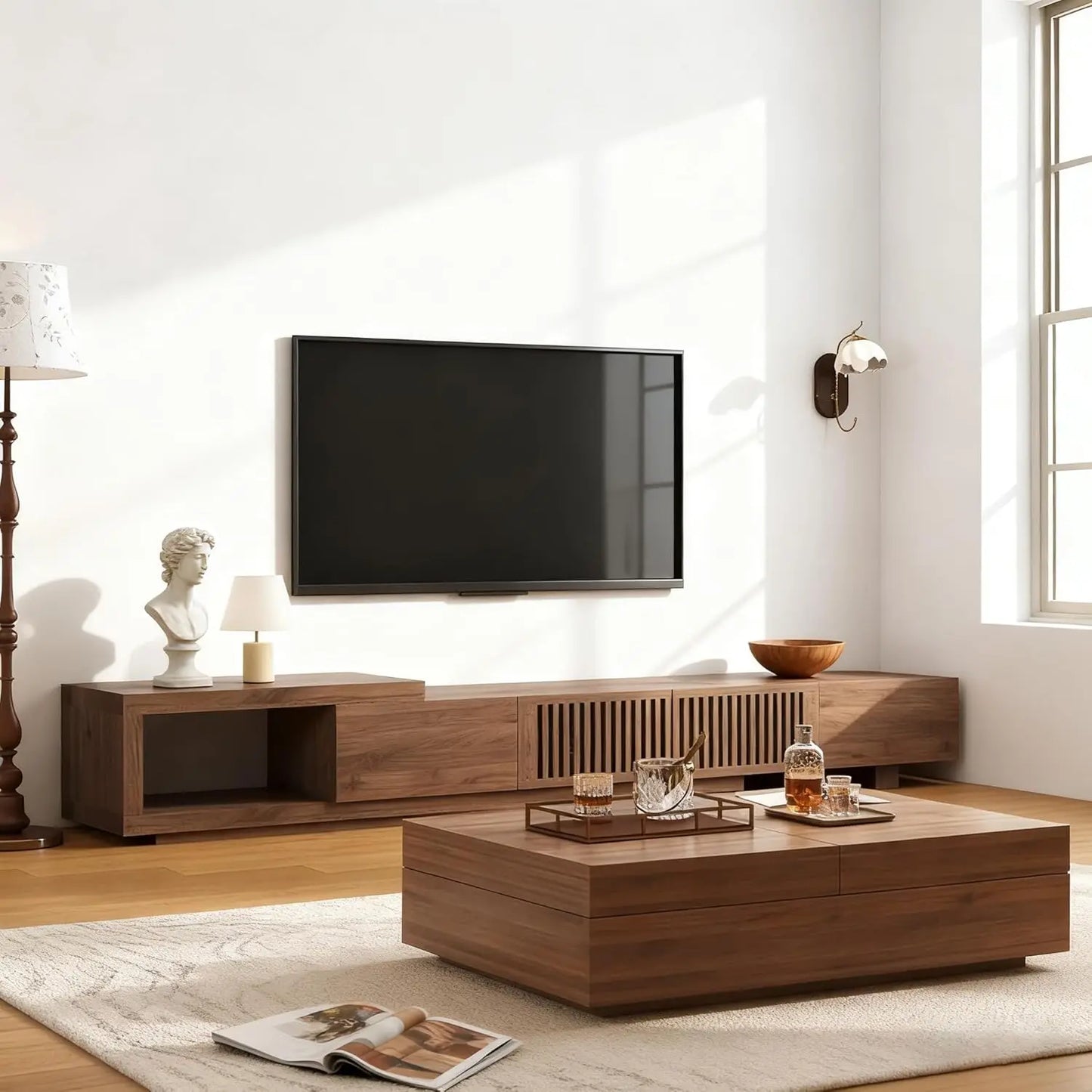 Mid-Century Modern Expandable Coffee Table