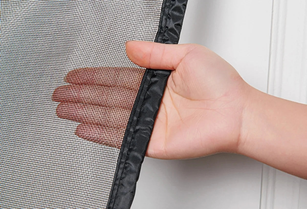 Black Magnetic Door Screen Fiberglass Mesh