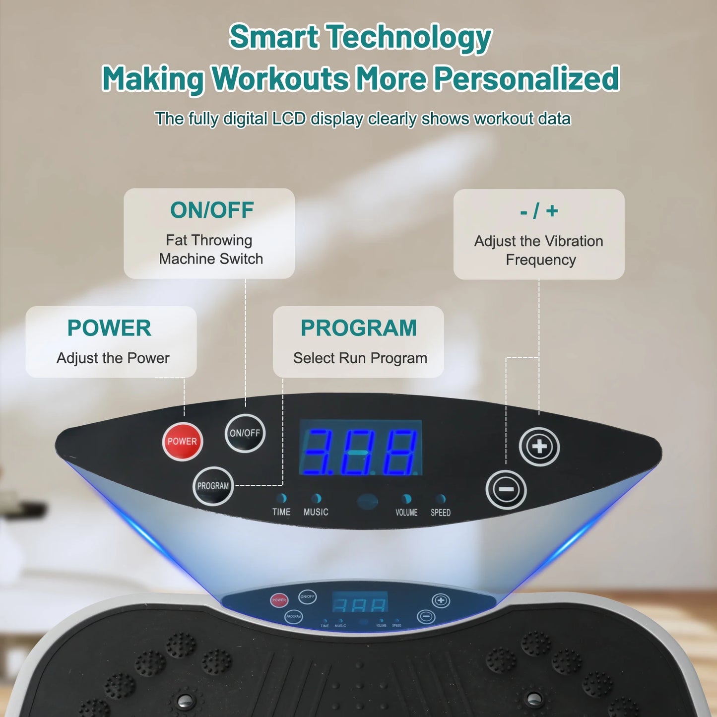 Fat Slinger Shaping Whole Body Workout Vibration Plate Portable Fitness Equipment