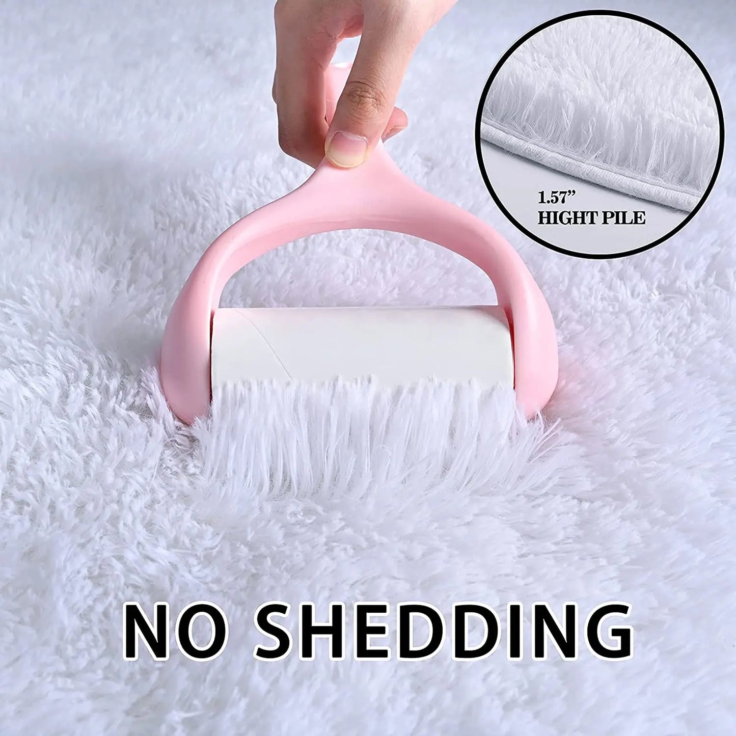 Oval Fluffy Ultra Soft Area Nursery Mats