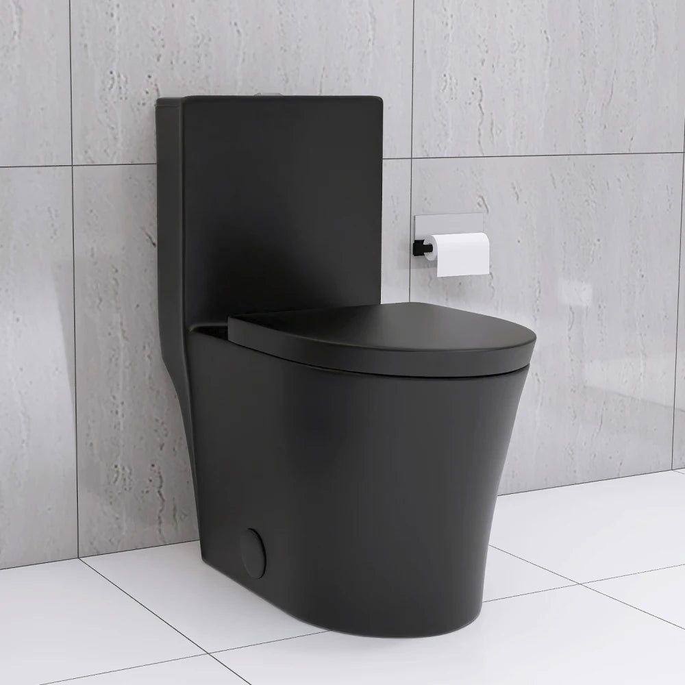 Elongated One Piece Toilet  Water Saving