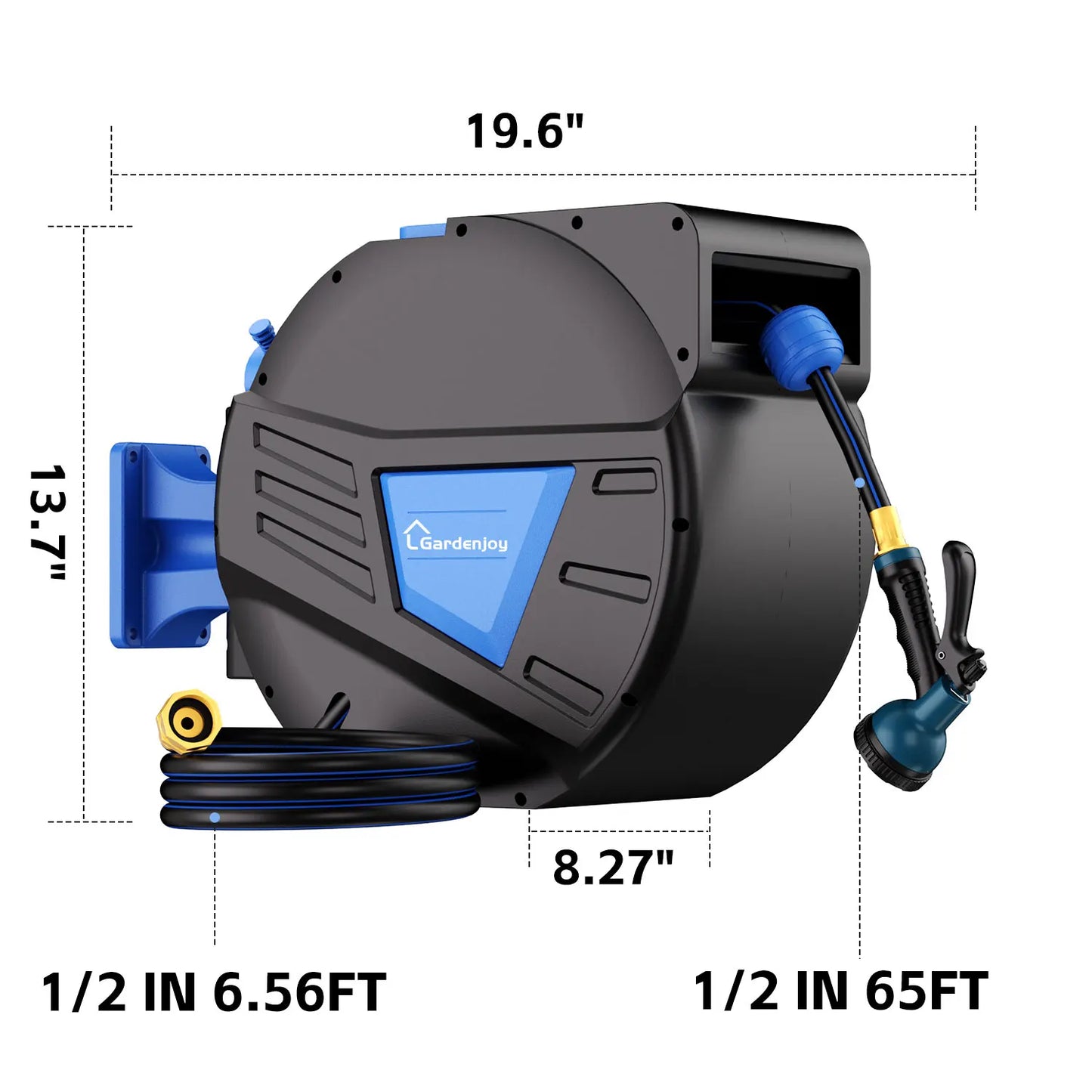 Retractable Garden Hose Reel, Hose Locking Mechanism
