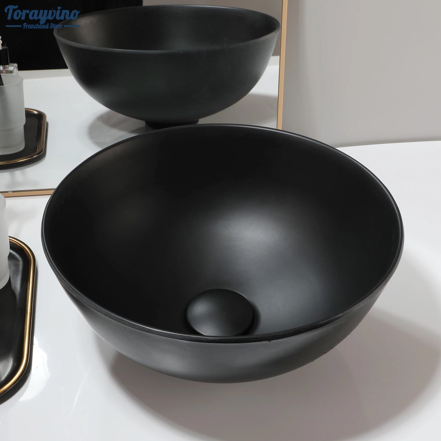 Bathroom Basin Sink Set with Faucet Pop Up Drain