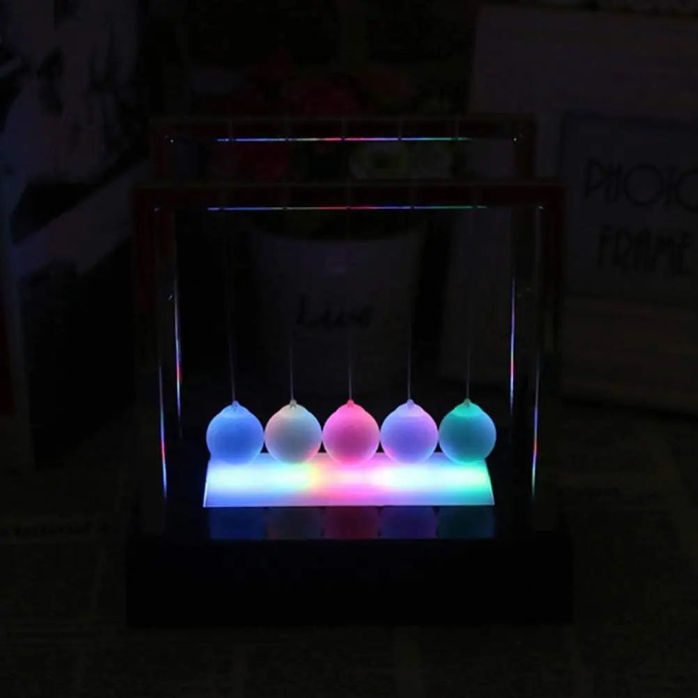 Newtons LED Light Up Balance Balls Desk Decor