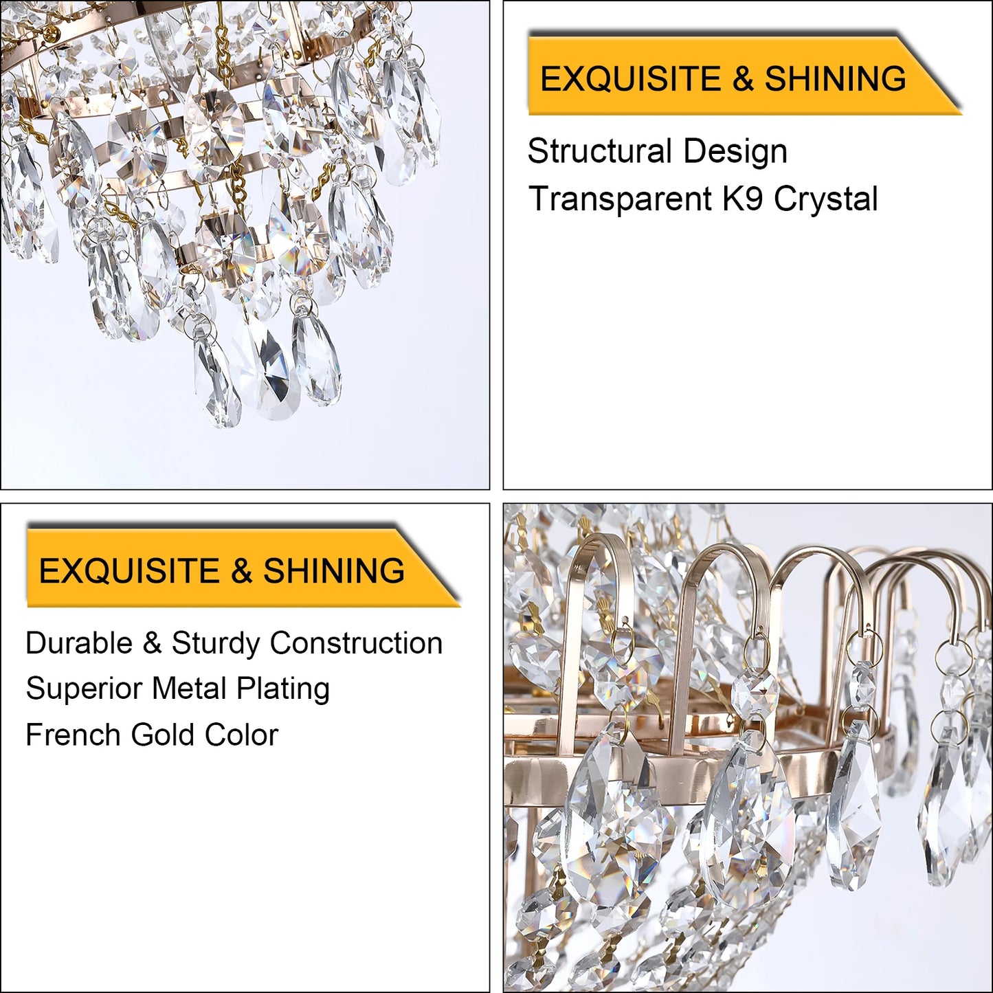 Luxury Gold Crystal Chandelier