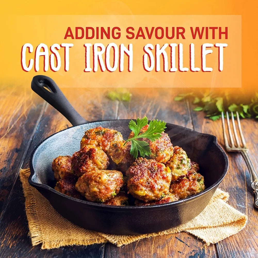 Heavy-Duty Cast Iron Skillet Set