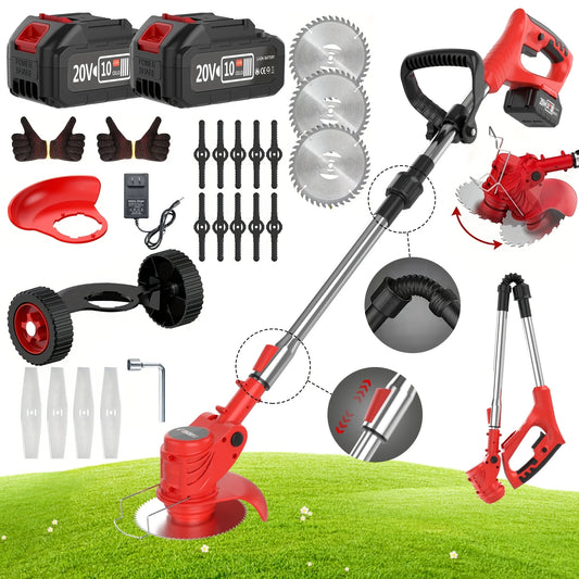Compact and Portable Cordless Electric Lawnmower