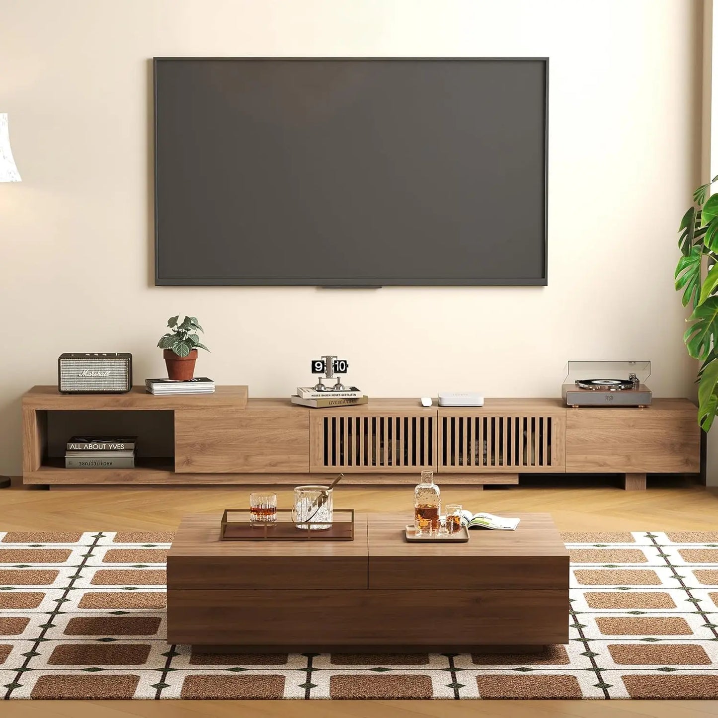 Mid-Century Modern Expandable Coffee Table