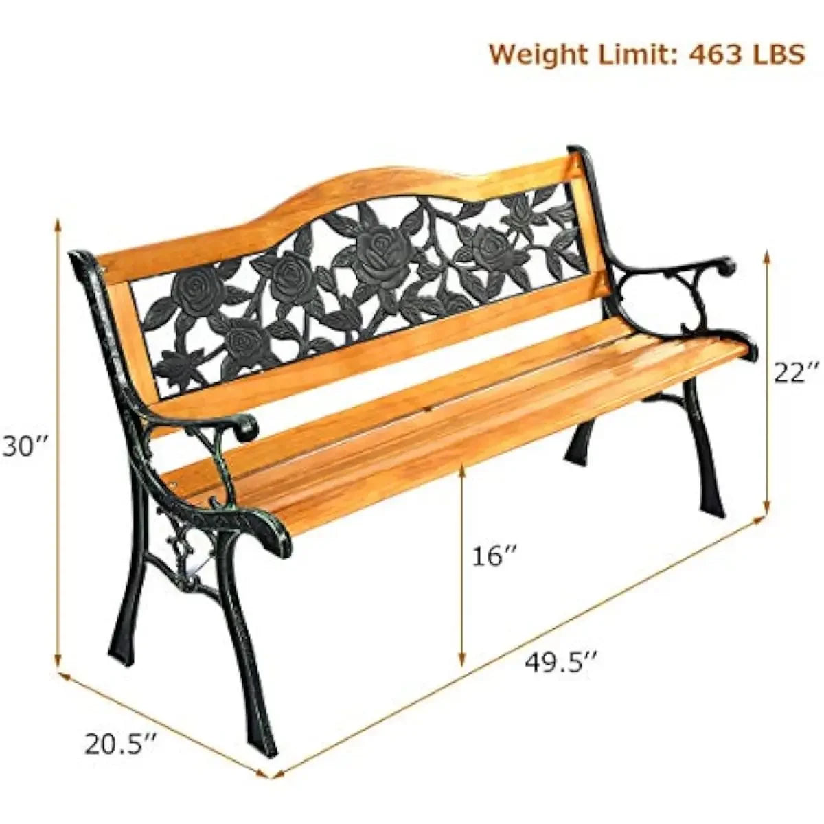 Sturdy Seating Solution Floral Backrest Design