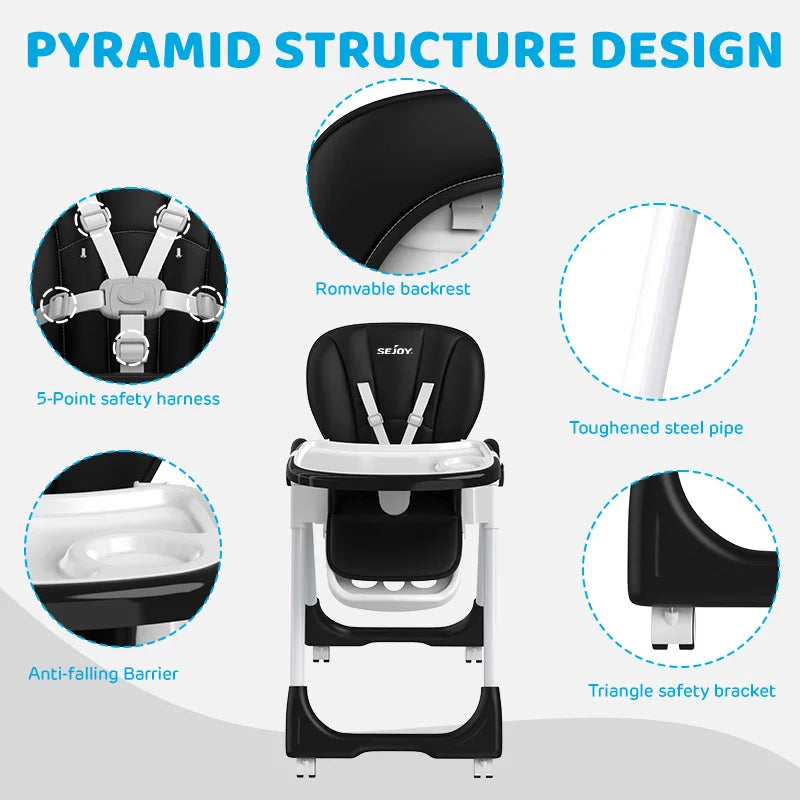 Baby Highchair Adjustable