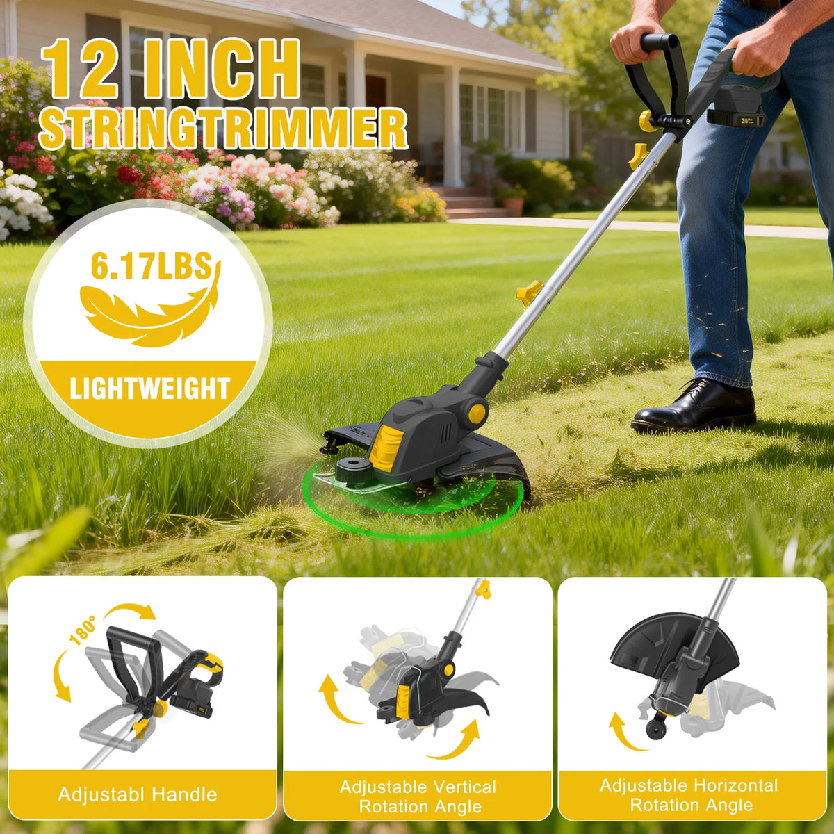3 In1 Cordless String Trimmer