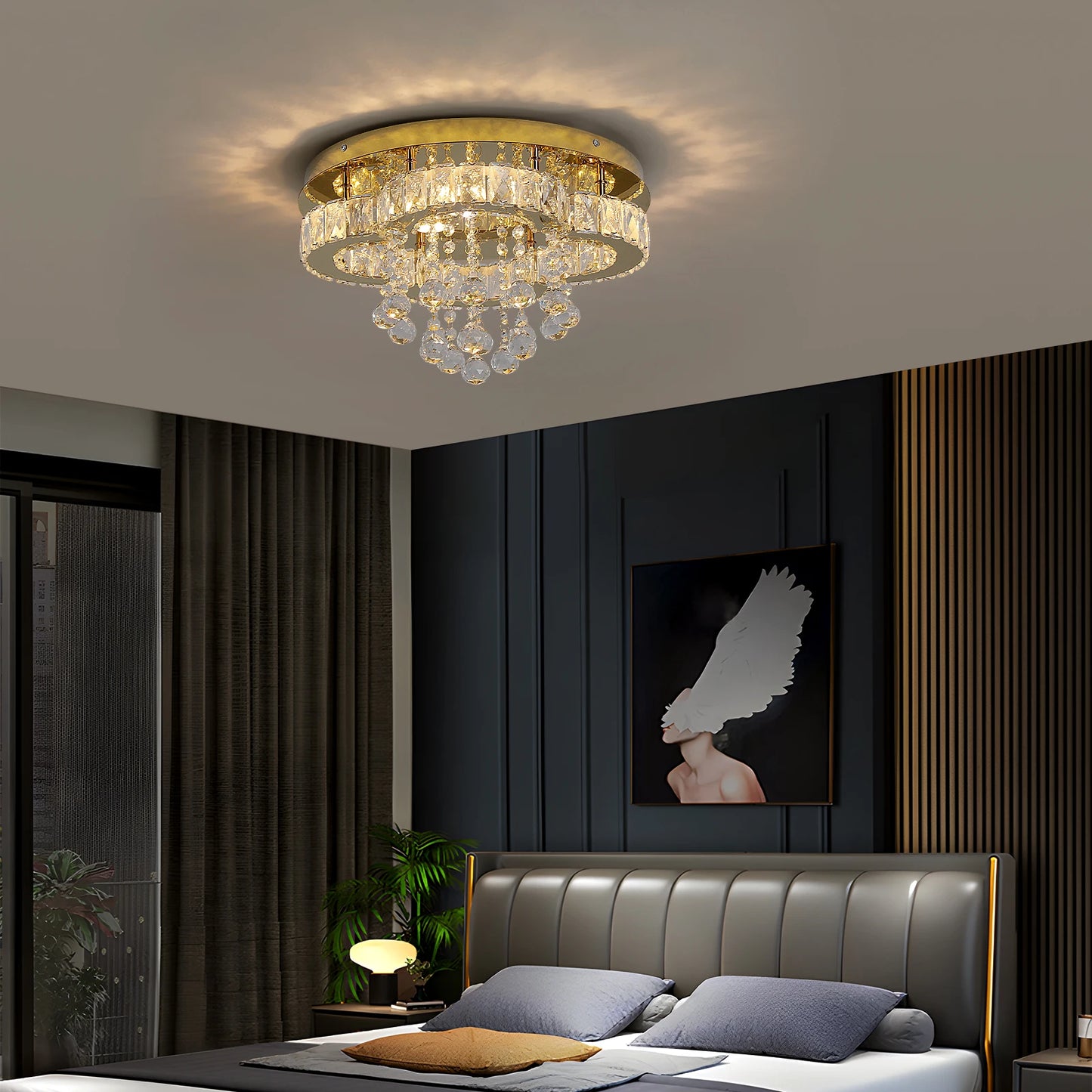 Crystal Chandelier Luxury Pendant Ceiling Lamp