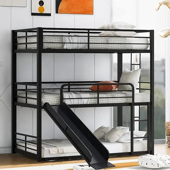 Twin Over Twin Bunk Bed with Slide