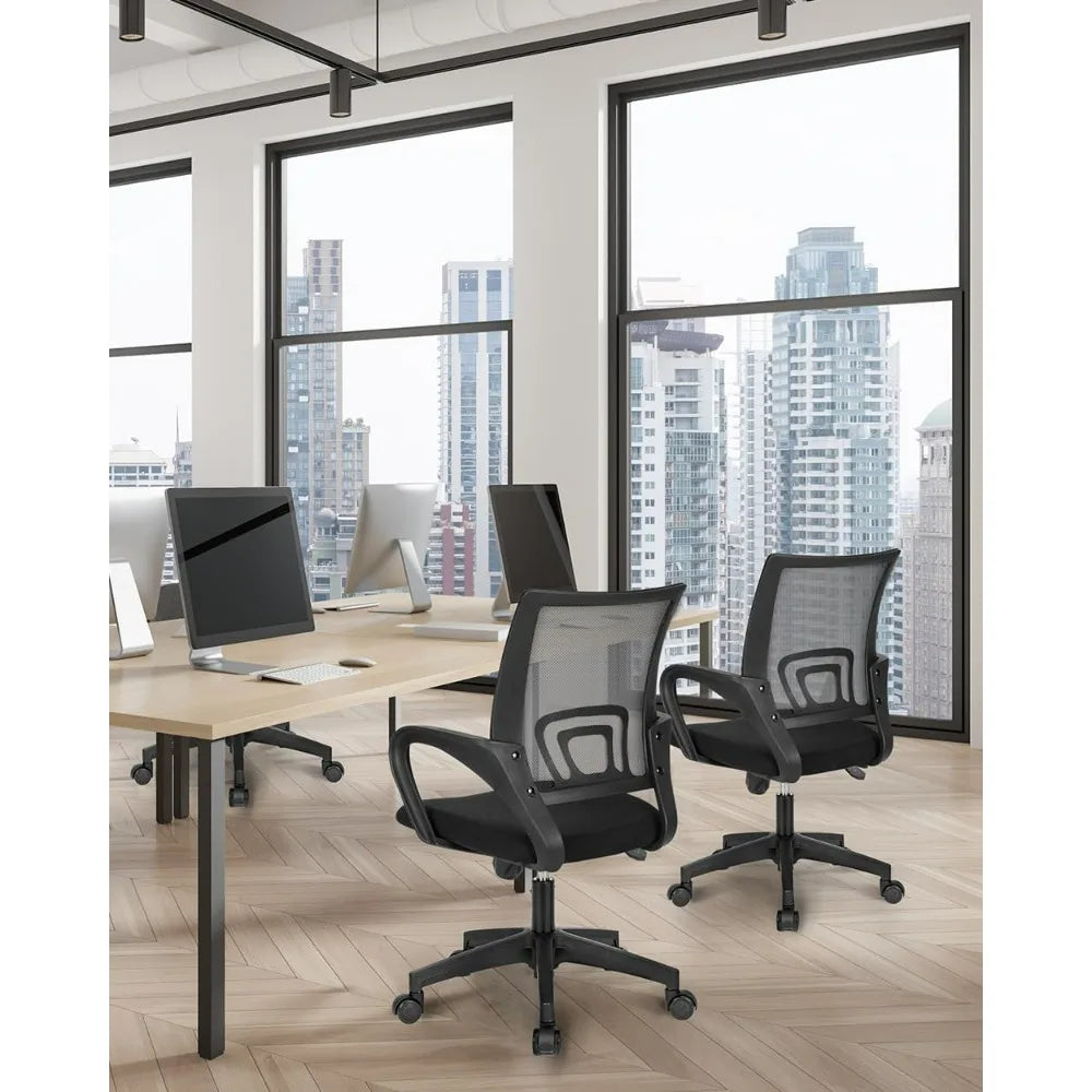 Mesh Gaming Office Chair Mid Back Lumbar Support