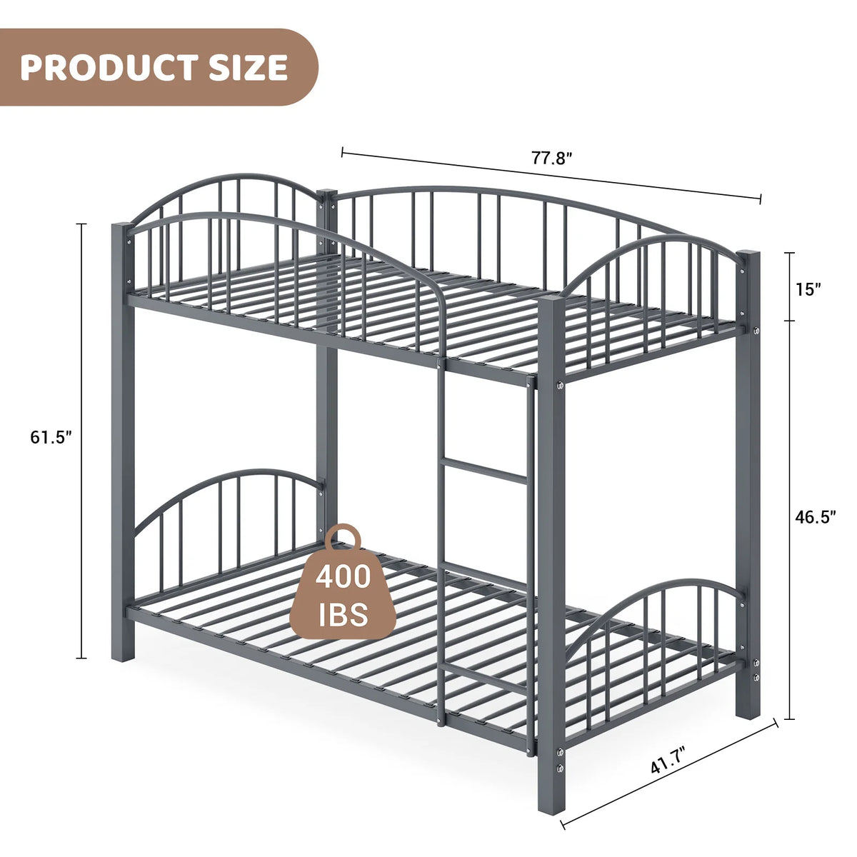 Space-Saving Heavy Duty Bunk Bed