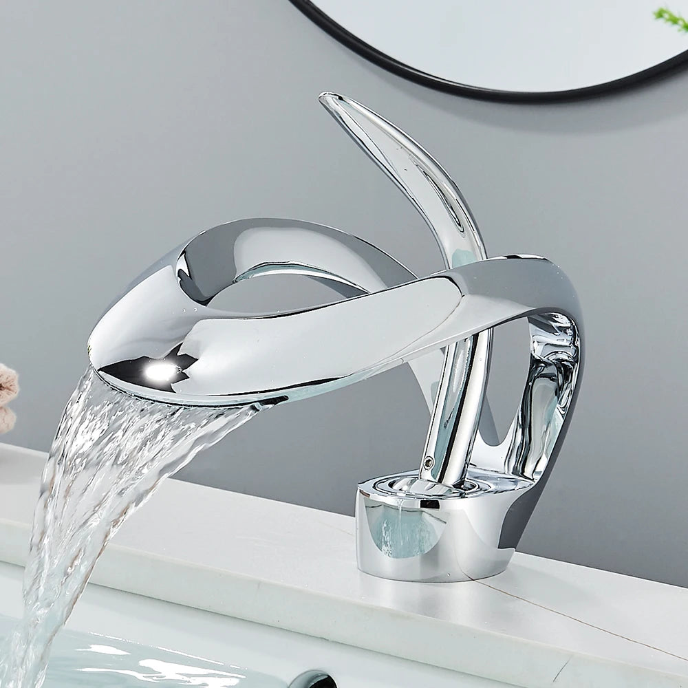Luxury Basin Faucet Waterfall Mixer