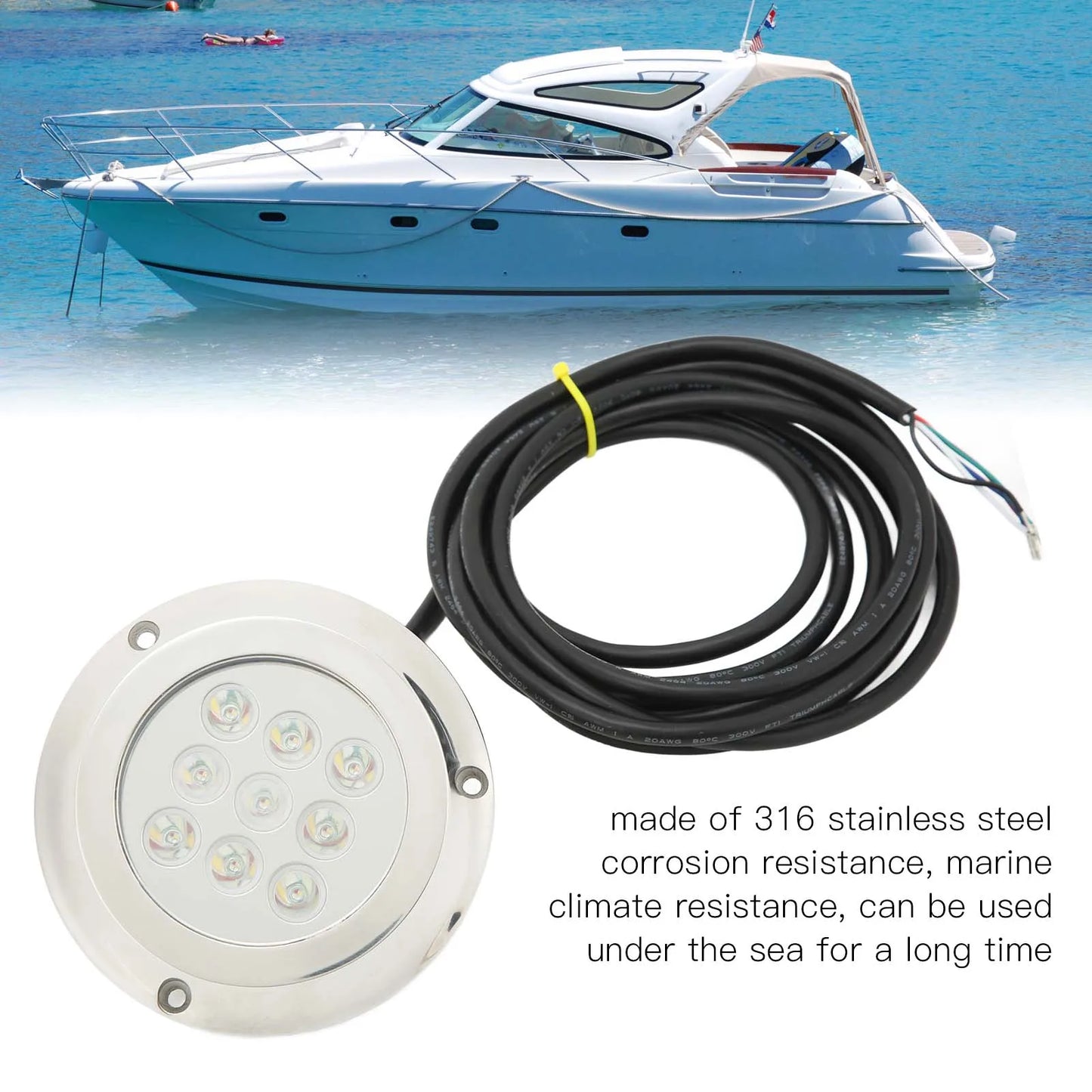 Waterproof Underwater Light Dome Swimming Pool Lamp